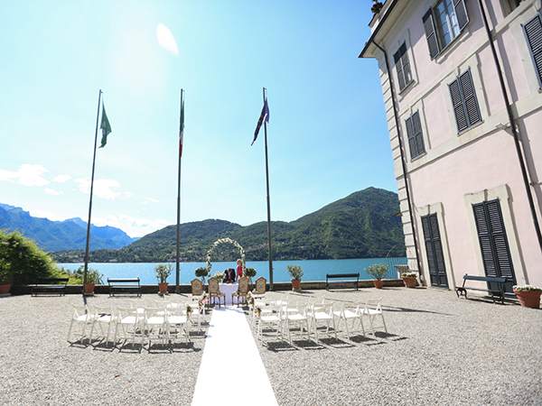 wedding on lake Como
